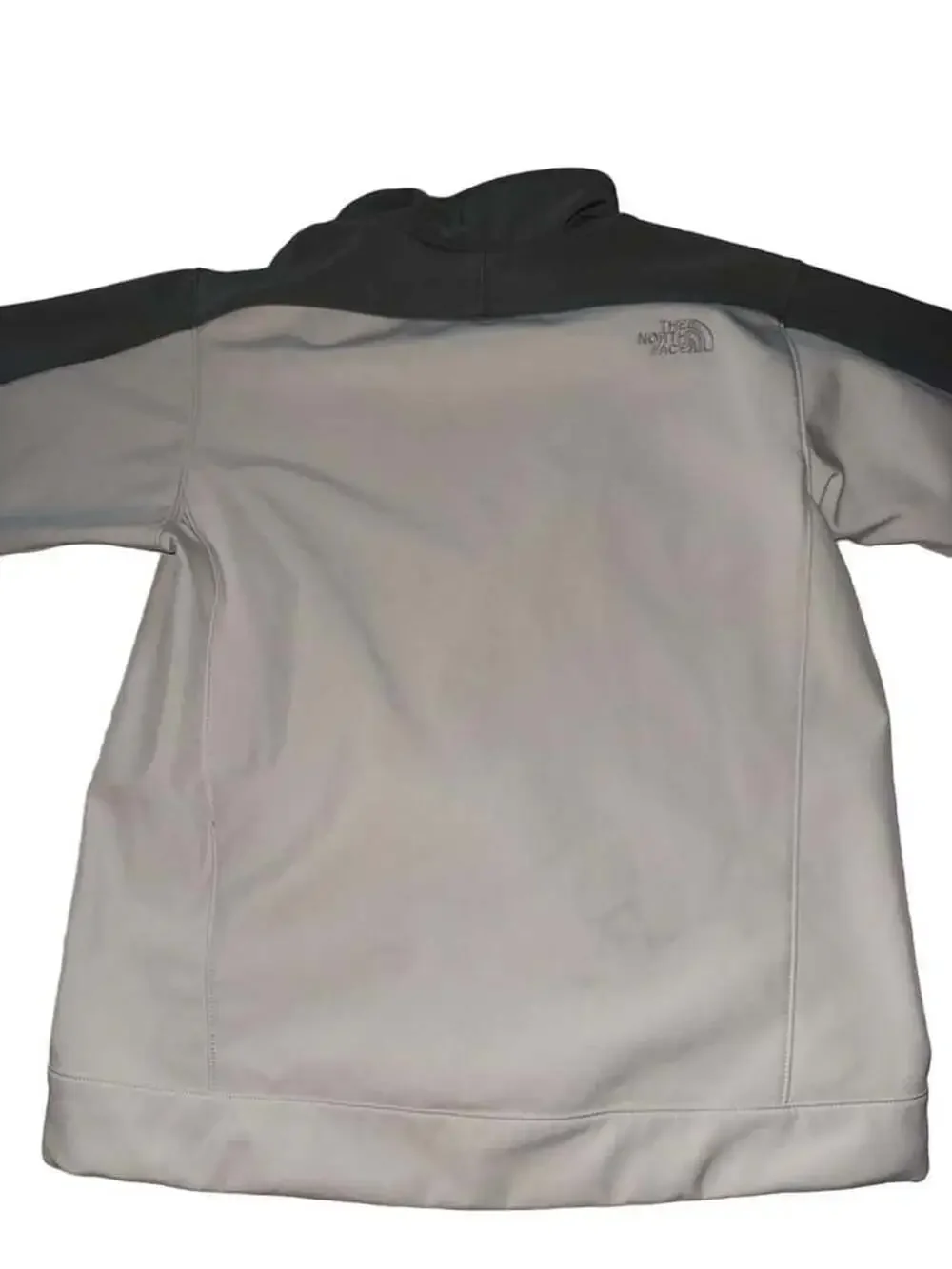 The North Face Apex Softshell Jacket Size M White Gray TNF Apex